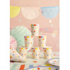 Copos Confettis Pastel 